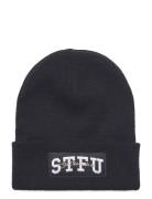 Stfu Beanie Accessories Headwear Beanies Black Pica Pica