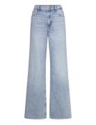 Danila Wideleg High-Rise Jeans Bottoms Jeans Wide Blue Mango