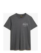 Classic Vl Heritage Chest Tee Tops T-Kortærmet Skjorte Grey Superdry