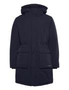 Channing Padded Parka Coat Parka Jakke Navy Les Deux