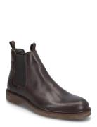 Biaerik Chelsea Boot Tumbled Leather Støvlet Chelsea Boot Brown Bianco