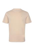 Essential Regular Fit Logo T-Shirt Tops T-Kortærmet Skjorte Beige Scot...