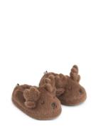 Aviaja Reindeer Slippers Slippers Hjemmesko Brown Liewood