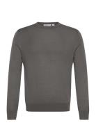 Connor Rws Tops Knitwear Round Necks Grey Tiger Of Sweden