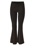 Nmmabelle Nw Lurex Pants Jrs Bottoms Trousers Flared Brown NOISY MAY