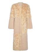 Hilma Coat Outerwear Faux Fur Cream Stand Studio