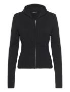 Knitted Lounge Jacket Tops Sweatshirts & Hoodies Hoodies Black Gina Tr...