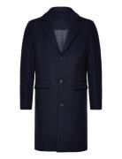 Slhjamie Coat Jkt Uldfrakke Frakke Navy Selected Homme