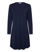 Bamboo Long Sleeve Nightdress Nattøj Navy Lady Avenue