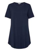 Bamboo Bigshirt Nattøj Navy Lady Avenue