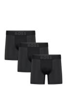 Boxerbr 3P Active Boxershorts Black BOSS