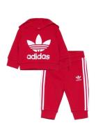 Hoodie Set Sport Sweatsuits Red Adidas Originals