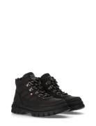 Tommy Hilfiger Kids Mid Winter Boots Vinterstøvler Med Snøre Black Tom...