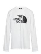 Teen Easy Ls Tee Tops T-shirts Long-sleeved T-Skjorte White The North ...