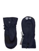 Mittens W. Zipper Accessories Gloves & Mittens Mittens Navy Color Kids