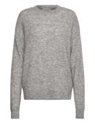 Mschfestina Hope Pullover Tops Knitwear Jumpers Grey MSCH Copenhagen