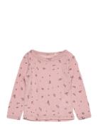 Blouse Ls Tops T-shirts Long-sleeved T-Skjorte Pink Fixoni