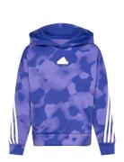 J Fi Aop Hd Tops Sweatshirts & Hoodies Hoodies Blue Adidas Sportswear