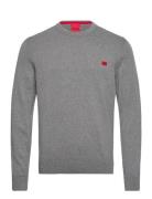 San Cassius-C1 Designers Knitwear Round Necks Grey HUGO