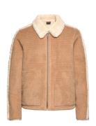 Oluwa Fur Jacket Uldjakke Jakke Beige Daily Paper