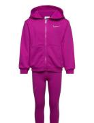 Nike Shine Hoodie And Leggings Set Sport Sweatsuits Purple Nike