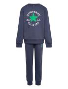 Converse Dissected Chuck Patch Fleece Crew Set Sets Sweatsuits Navy Co...