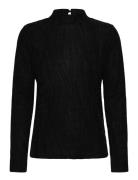 Pzlucia Ls Blouse Tops T-shirts & Tops Long-sleeved Black Pulz Jeans