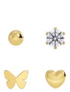 Studs Summer Accessories Jewellery Earrings Studs Gold Edblad