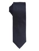 Dark Navy Grenadine Silk Tie Slips Navy AN IVY