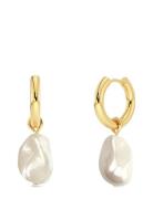 Roc Hoops Accessories Jewellery Earrings Hoops Gold Edblad