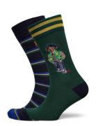 Polo Bear Trouser Sock 2-Pack Underwear Socks Regular Socks Green Polo...