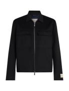 2 T Double Face Wool Jacket Uldjakke Jakke Black Calvin Klein