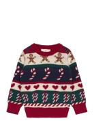 Tnsholiday Jacquard Pullover Tops Knitwear Pullovers Navy The New