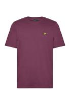 Plain T-Shirt Tops T-Kortærmet Skjorte Burgundy Lyle & Scott