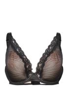 Brooklyn Plunge T-Shirt Bra Lingerie Bras & Tops T-shirt Bras Black Pa...