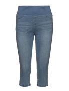 Fqshantal-Ca-Denim Bottoms Trousers Capri Trousers Blue FREE/QUENT