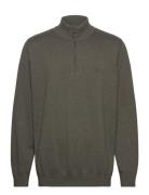 Barbour Cotton Half Zip Knitted Jumper Designers Knitwear Half Zip Jum...