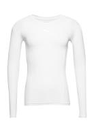 Liga Baselayer Tee Ls Sport Base Layer Tops White PUMA