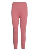 Pink Beat Ribbed Seamless Tights 7/8 Bottoms Running-training Tights P...