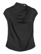 Lima Top Designers Blouses Short-sleeved Black Ahlvar Gallery