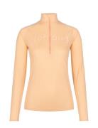 Rib Tech Half Zip Sport Base Layer Tops Orange Johaug