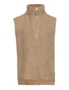 Grete Vest Knit Tops Vests Beige Grunt