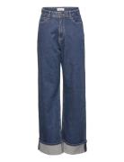 Trousers Denim Vanja Folded Le Bottoms Jeans Loose Jeans Blue Lindex