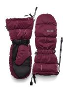 Snazzy Women Mitt Accessories Gloves Thumb Gloves Burgundy Kombi