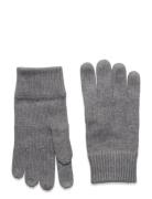 Essential Flag Knitted Gloves Accessories Gloves Finger Gloves Grey To...