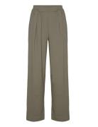 Julia Trousers 14635 Designers Trousers Wide Leg Khaki Green Samsøe Sa...