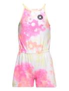 Floral Printed Tank Romper Bodies Sleeveless Bodies Pink Converse