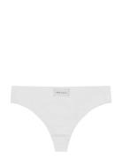 Micro Rib String Sport Panties Thong White Röhnisch