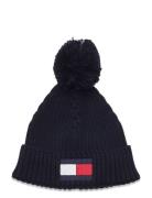 Big Flag Pom Pom Beanie Accessories Headwear Hats Winter Hats Navy Tom...