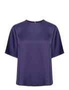 Denise Top 14905 Designers Blouses Short-sleeved Purple Samsøe Samsøe